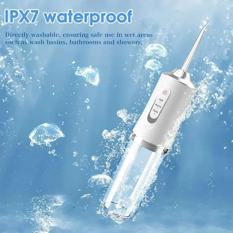Hydropulseur dentaire Pro Dental Nettoyage sans fil Brosse Ipx7 Réservoir d'eau Fil dentaire Irigateur Hydropulseur pour les dents la bouche