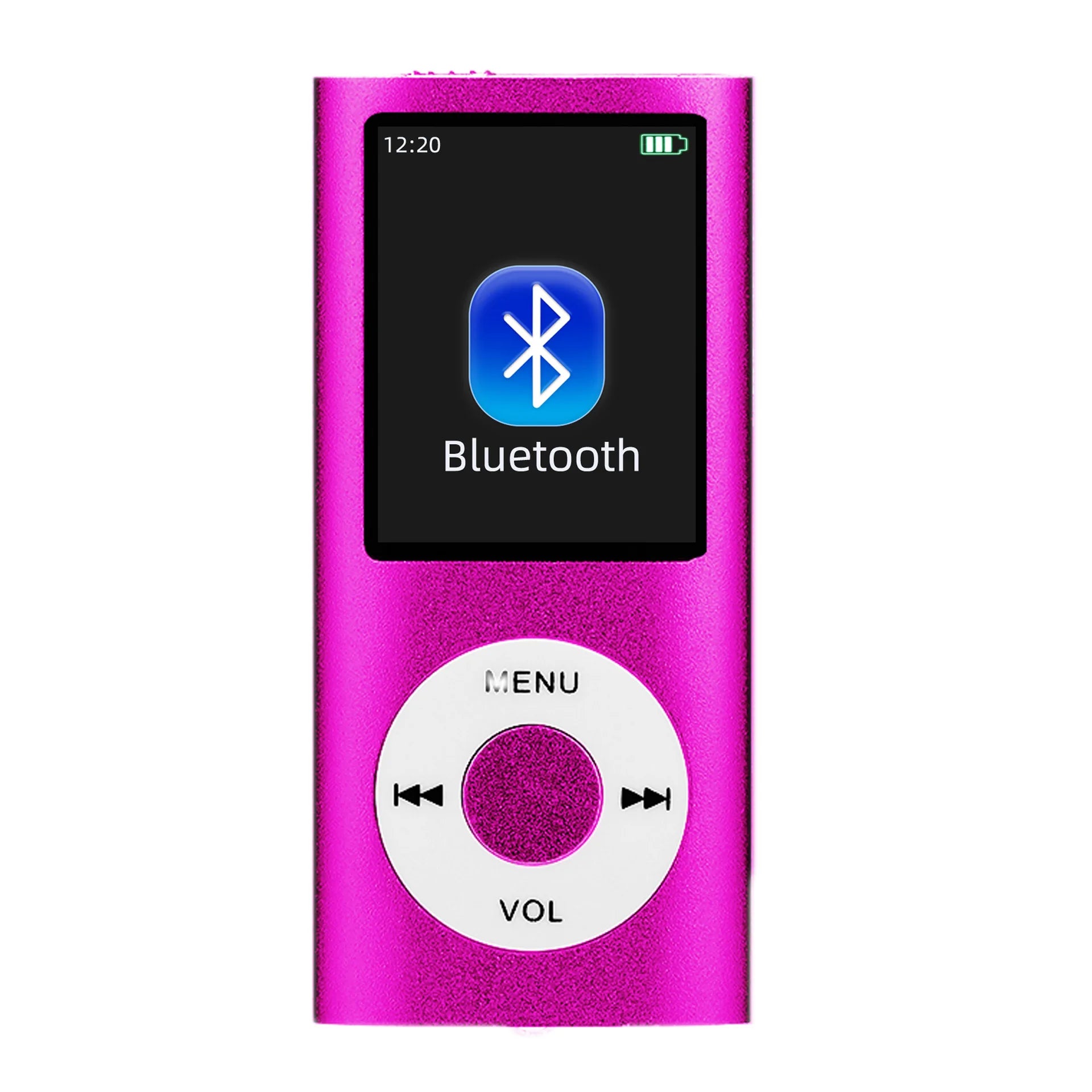 Lecteur MP3 avec écouteurs, câble de données, design élégant, multifonctionnel, son sans perte, écran LCD mince de 1,8 pouces, lecteurs de musique MP3 portables
