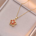 Collier à pendentif fleur romantique en zircon brillant pour femmes, plaqué or, fleurs rotatives, ras du cou, filles, mariage, fête, bijoux de luxe