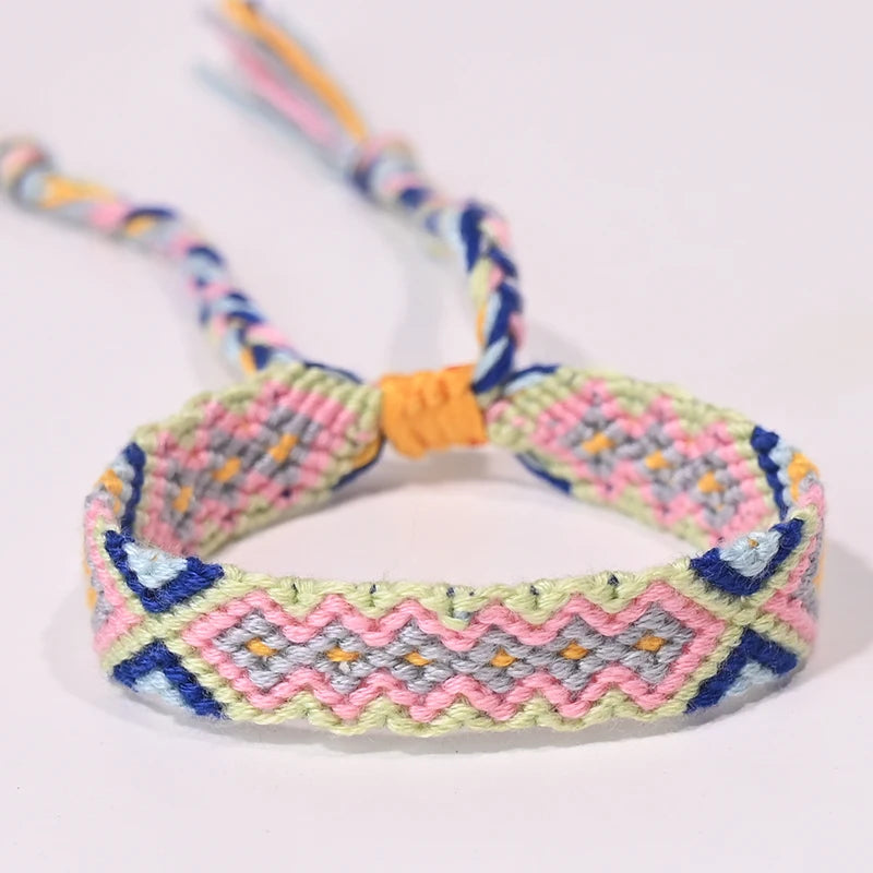 Bracelet d'amitié bohème tressé en corde pour femmes, style plage d'été, bijoux ethniques Nibir