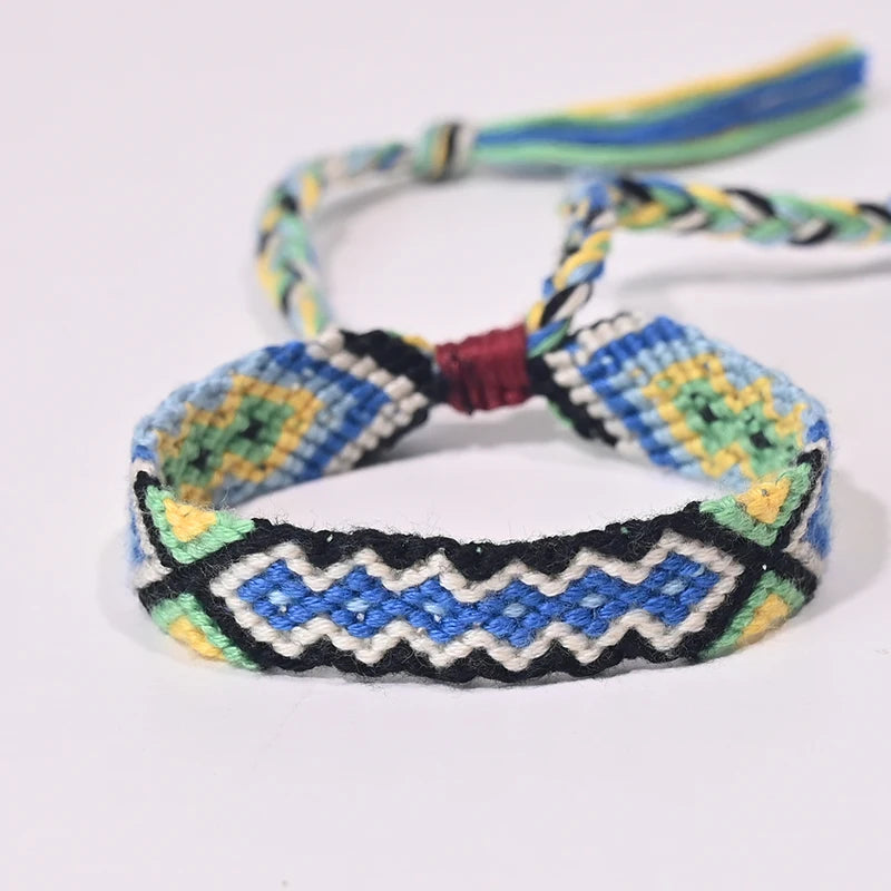 Bracelet d'amitié bohème tressé en corde pour femmes, style plage d'été, bijoux ethniques Nibir