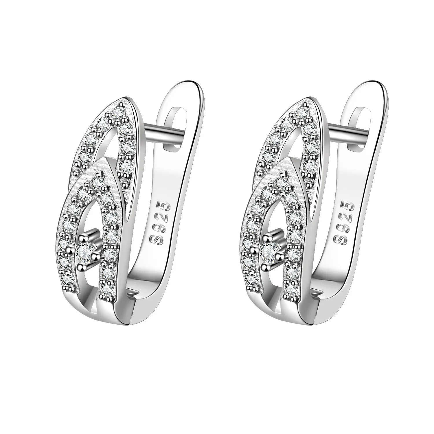 Boucles d'oreilles en argent sterling 925 Bijoux de haute qualité Rétro Motif simple Zircon violet blanc Boucles d'oreilles Meilleures ventes