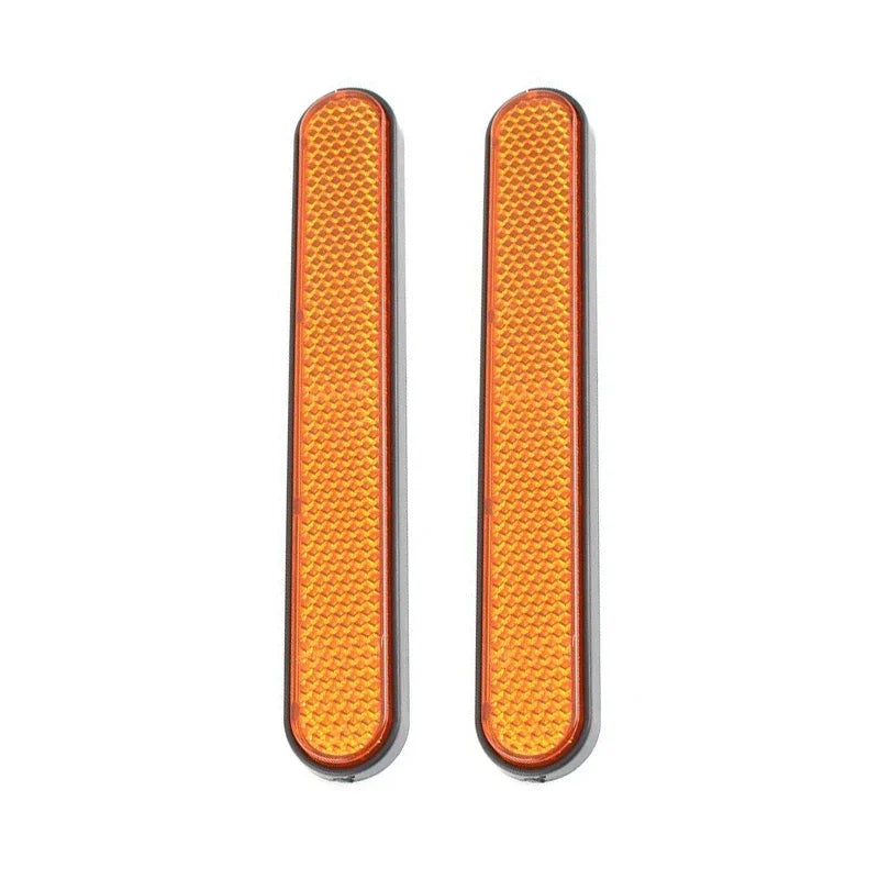 2 bandes réfléchissantes de fourche avant de moto en plastique ABS, panneau d'avertissement de sécurité, autocollant réfléchissant, accessoires de moto
