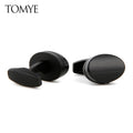 أزرار أكمام رجالية 2022 TOMYE XK22S055 كاجوال شخصية أزياء مستديرة سوداء رسمية أزرار أكمام قمصان فستان هدايا زفاف