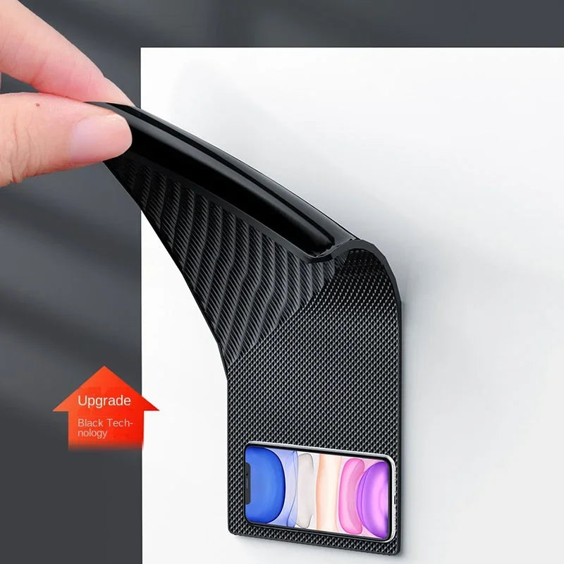 Tapis antidérapant collant en PVC pour tableau de bord de voiture, support antidérapant en gel pour téléphone, lunettes de soleil, accessoires intérieurs de voiture