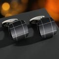 Nouveaux Boutons de Manchette Pour Hommes Carrés Ronds Chemise d'Affaires Boutons de Manchette Cadeaux pour Invités de Mariage Meilleur Cadeau pour Mari Bijoux