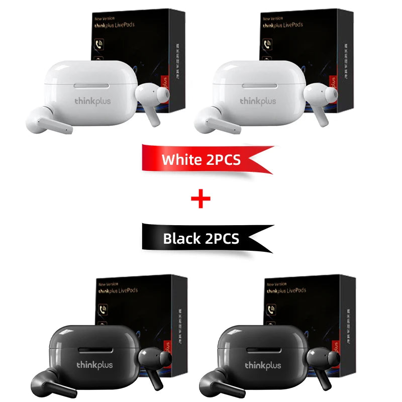 Casque Bluetooth Thinkplus TWS original Écouteurs étanches Intra-auriculaires Écouteurs stéréo HD Casque sans fil Bluetooth avec micro