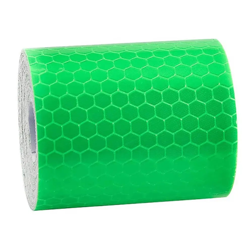 1-4 bandes réfléchissantes pour voiture Avertissement de sécurité 5cm*100cm Autocollant décoratif pour voiture Film de protection réfléchissant pour auto et moto