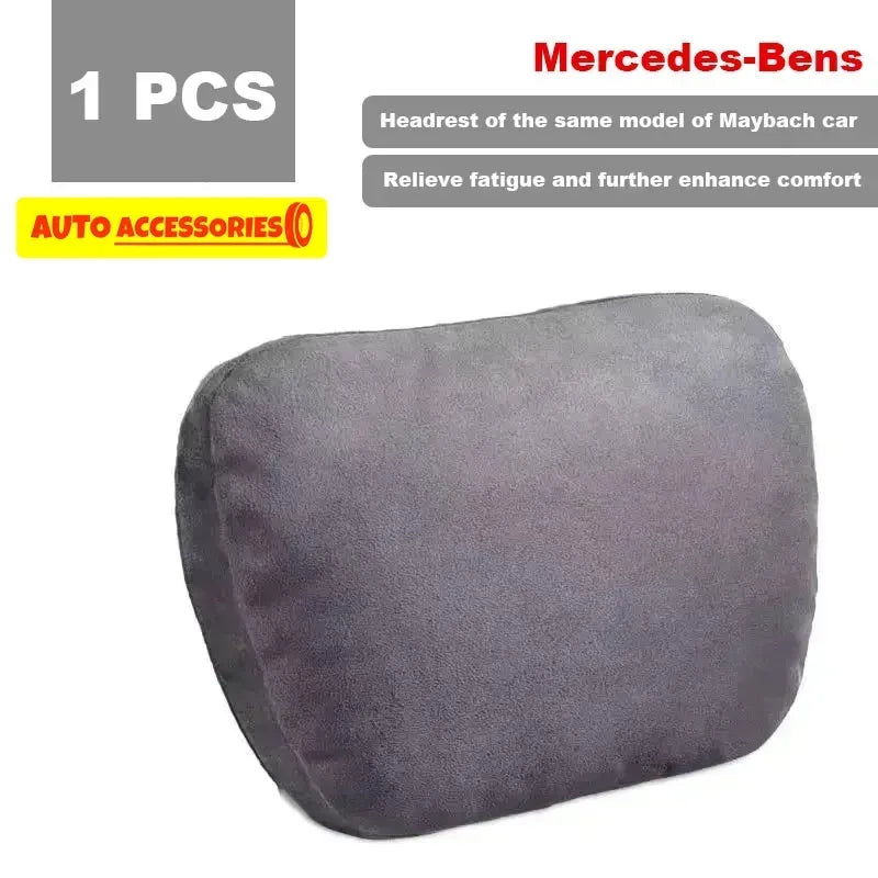 2 coussins d'appui-tête de voiture / Coussin de soutien cervical de siège style Maybach Classe S, doux, universel, réglable, haute qualité