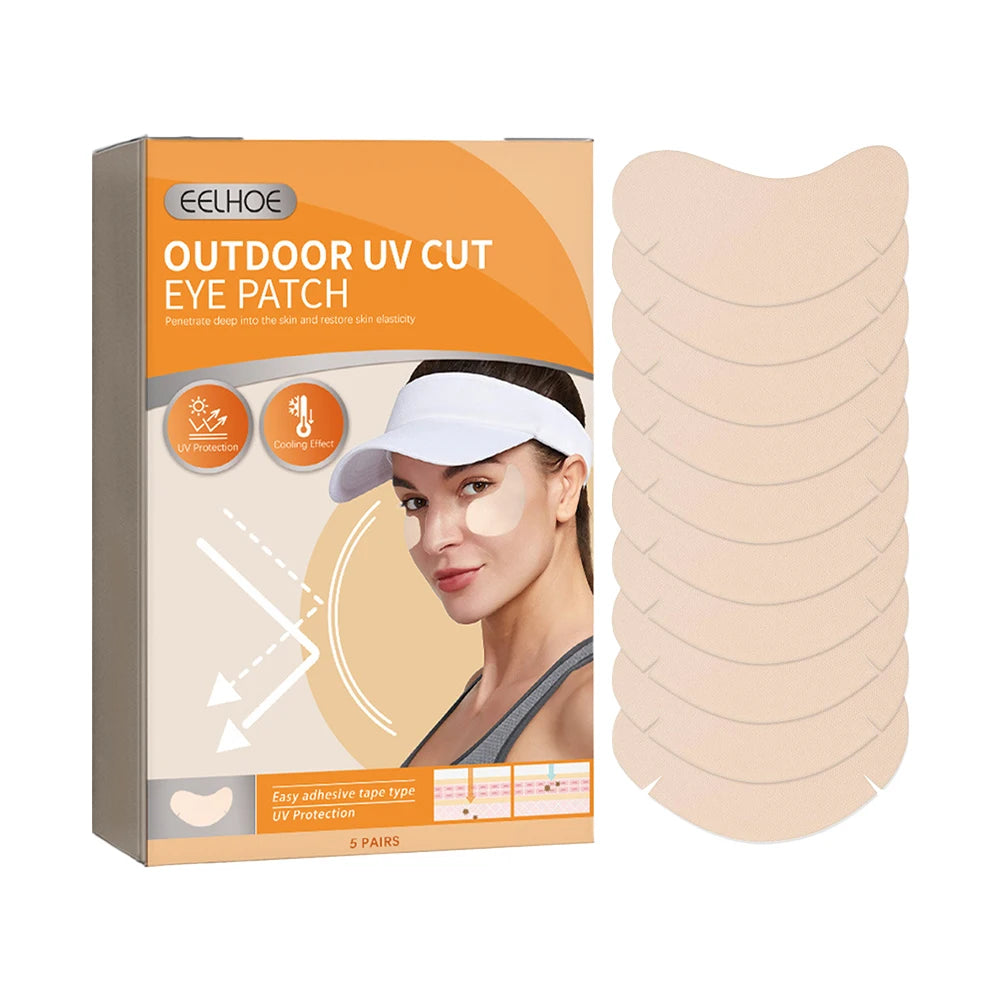 Patch oculaire anti-UV pour l'extérieur, écran solaire pour le nez, masque écran solaire apaisant, protection solaire pour le visage, anti-soleil pour les soins de la peau