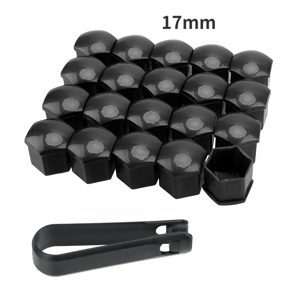 19/17mm 20pcs/set Car Wheel Nut Caps Protection Covers Caps Anti-Rust Auto Hub Screw Cover Car Tyre Nut Bolt Exterior Decoration