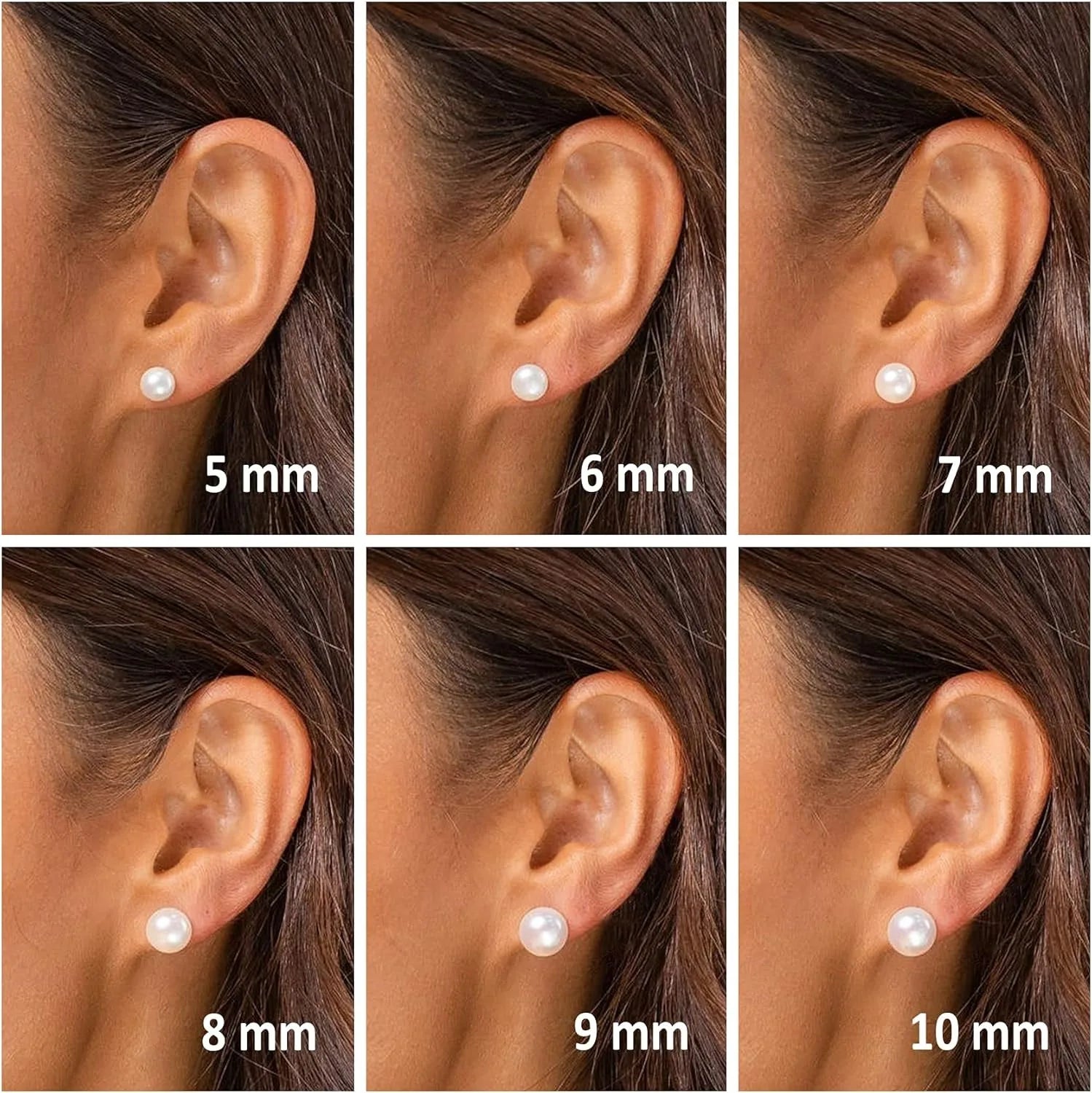 Boucles d'oreilles clous en perles de culture d'eau douce sélectionnées à la main de qualité AAA+ pour femmes, plaqué argent 925, plaqué or 14 carats, cadeau perle véritable