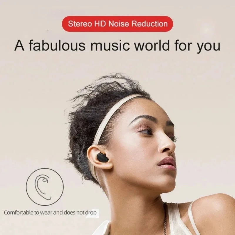 Écouteurs sans fil E6S TWS Écouteurs de sport étanches Bluetooth 5.0 Casque stéréo avec microphone pour iPhone Xiaomi Vivo Oppo