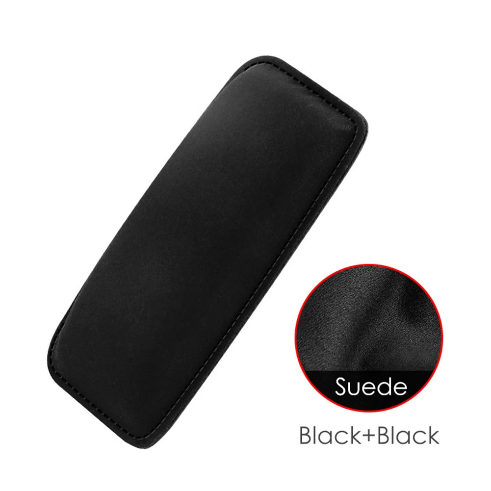 Suede Car Pillow Car Knee Pad Auto Cushion Comfortable Elastic Memory Foam Leg Pad Thigh Support Interior Accessories