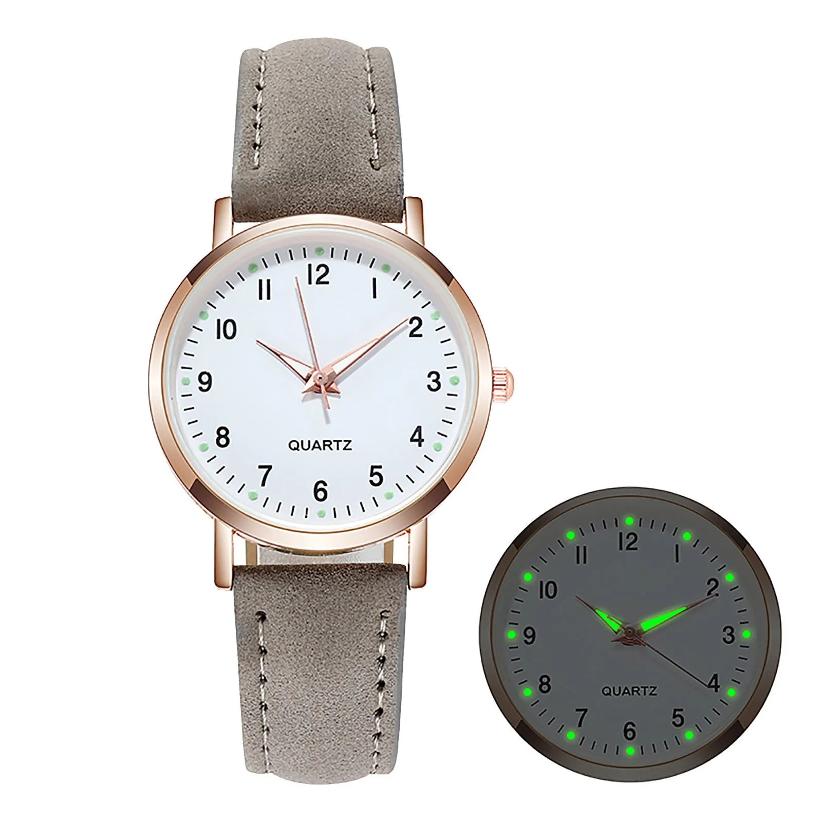 Reloj Mujer Montre Tendance pour Femme Bracelets en Cuir Montres Dames Luxe Analogique Quartz Lumineuse Montre-Bracelet Horloge Relogio Feminino