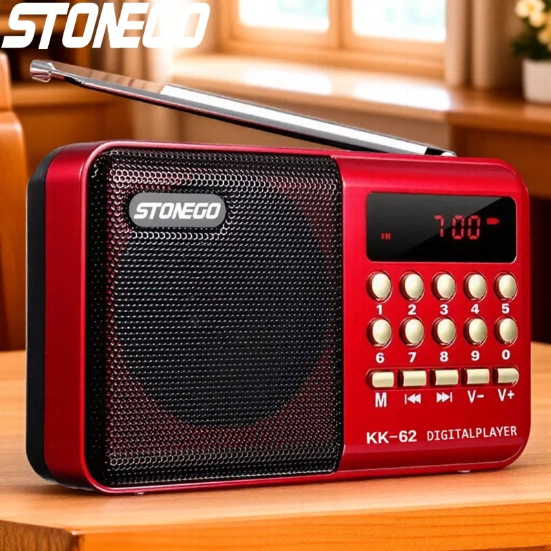 Mini Radio Portable Rechargeable Lecteur MP3 FM USB TF Enceintes sans fil Appareil audio compact
