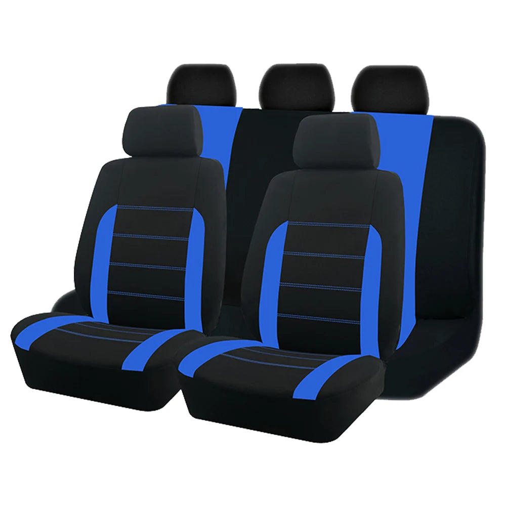 AUTO PLUS Housses de siège de voiture Taille universelle Adaptées à la plupart des voitures, SUV, camions, camionnettes Accessoires de voiture Housses de siège intérieures pour voiture Ensemble complet