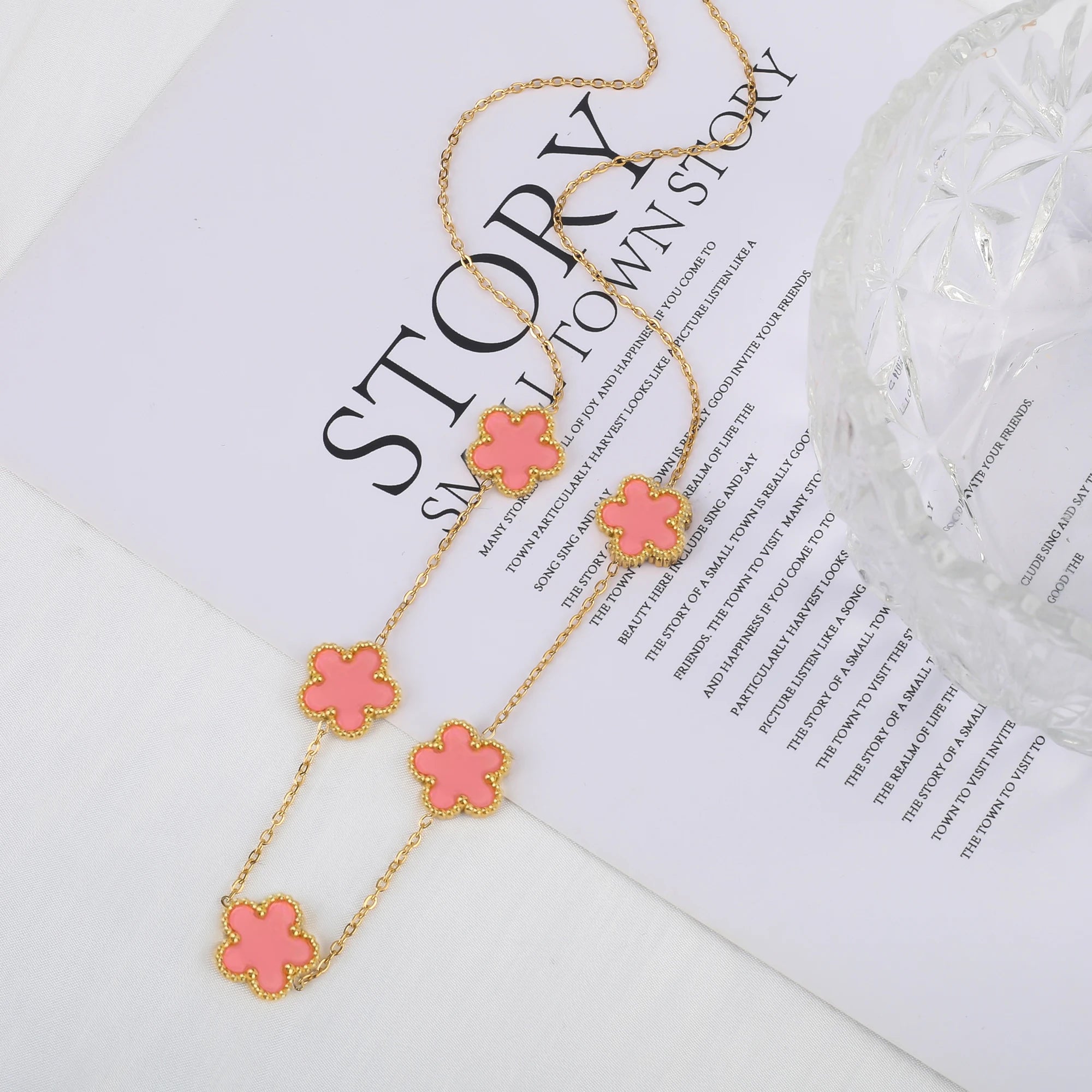 Promotion Chaude Acier Inoxydable Laser Cinq Feuilles Pétale Réglable Trèfle Bracelet Classique pour Femme Fille Bijoux de Marque Cadeau de Fête