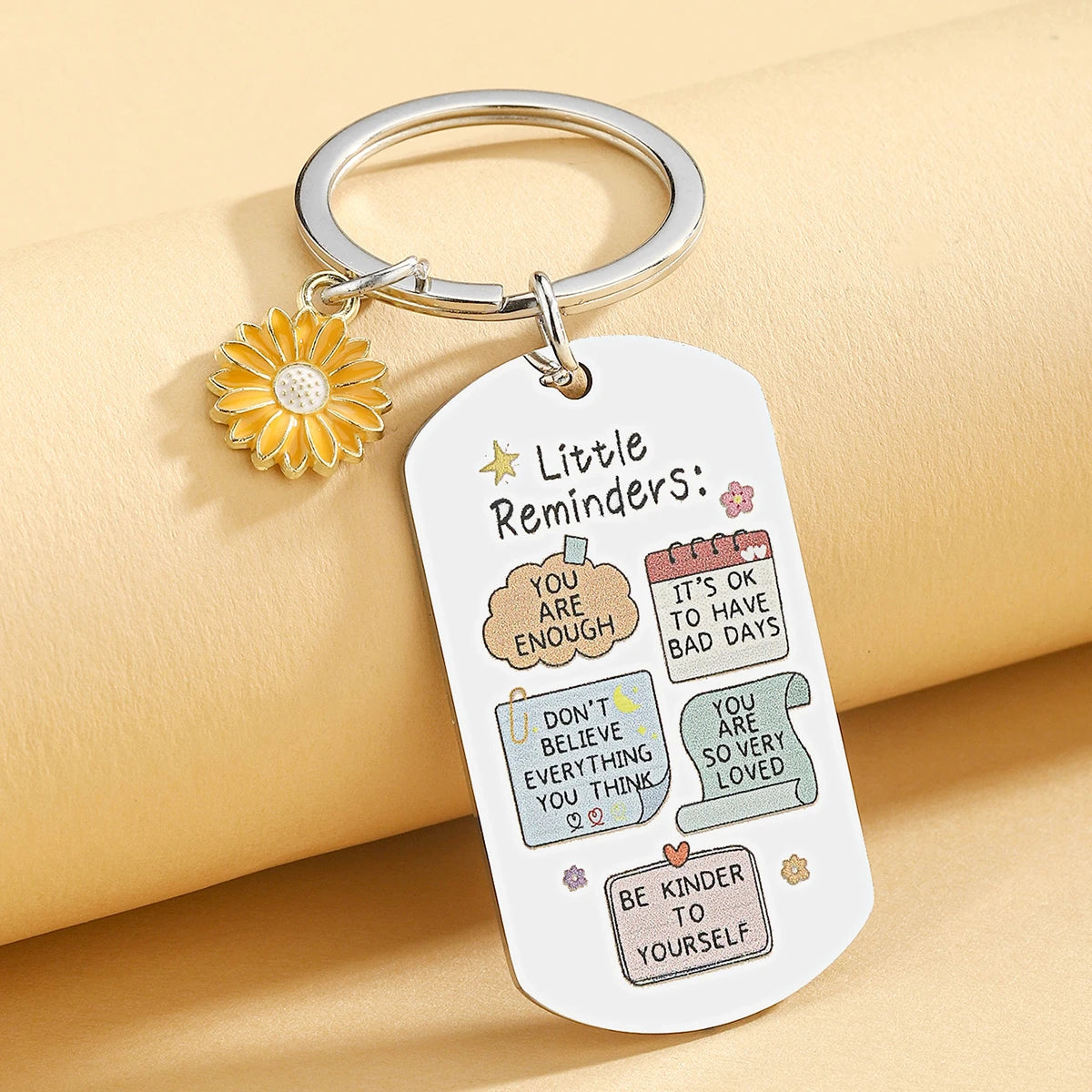 Porte-clés inspirant amusant - Porte-clés "Tu es suffisant", Porte-clés de rappel, Cadeaux inspirants pour hommes et femmes
