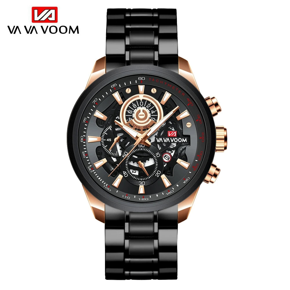 Montre de Sport Homme Style Industriel Tendance Étudiant Or Affaires Horloge Étanche Dropshipping Bijoux Montres Relogio Masculino