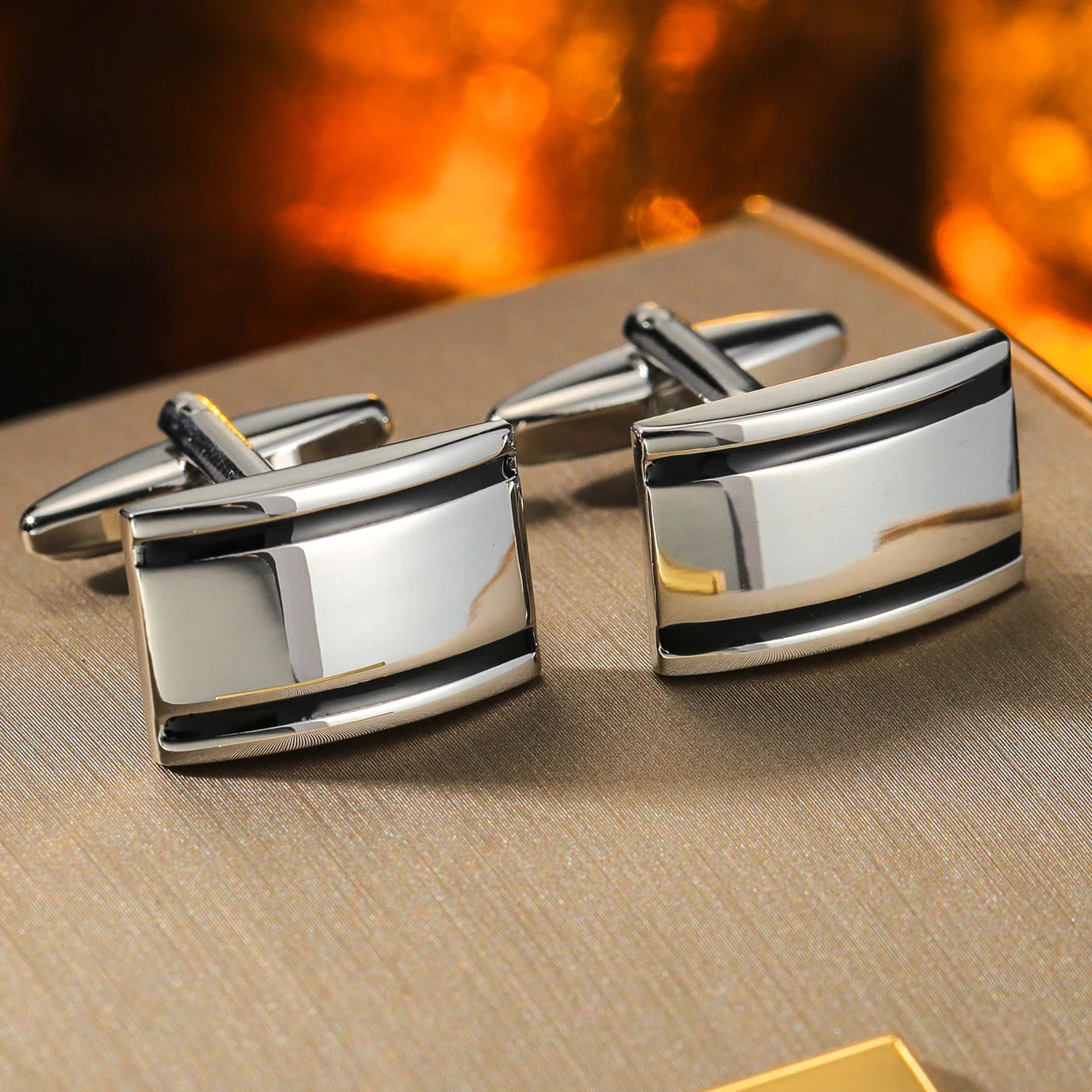 Nouveaux Boutons de Manchette Pour Hommes Carrés Ronds Chemise d'Affaires Boutons de Manchette Cadeaux pour Invités de Mariage Meilleur Cadeau pour Mari Bijoux