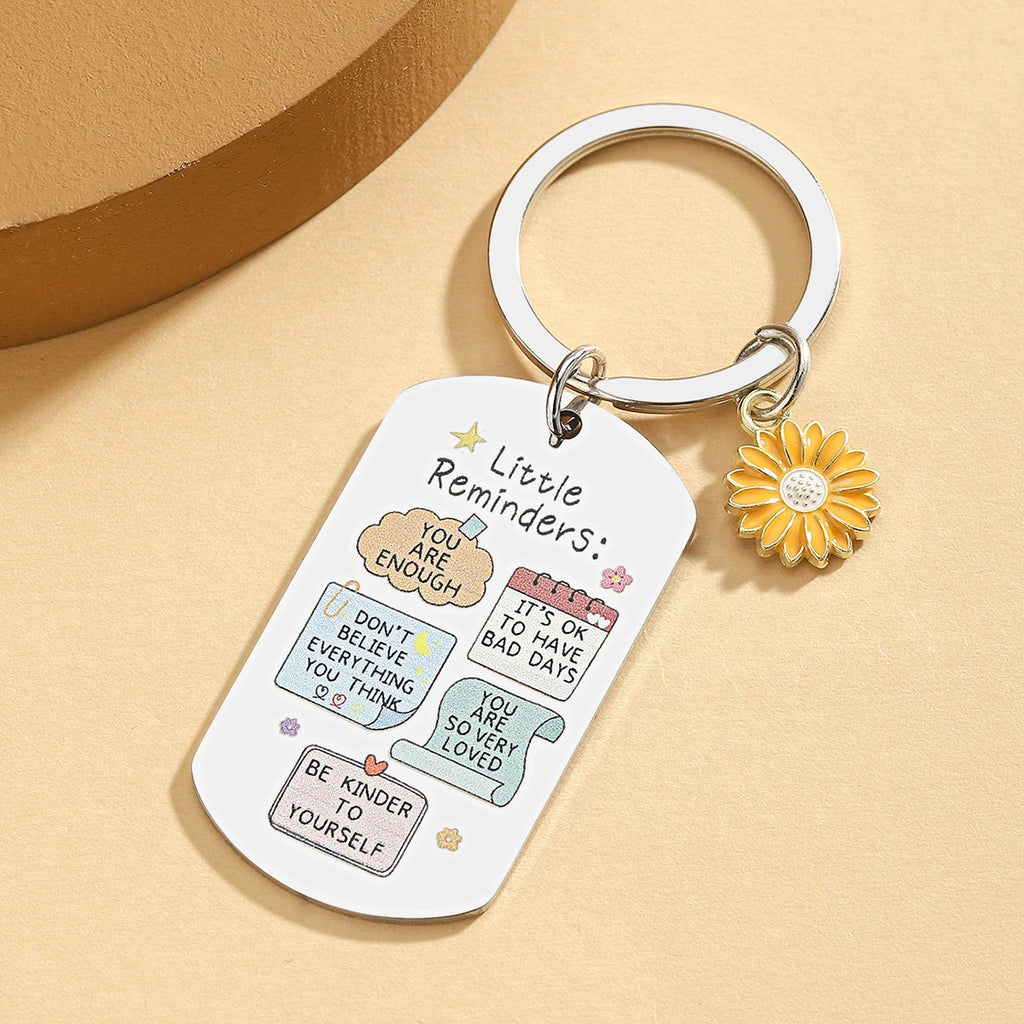 Porte-clés inspirant amusant - Porte-clés "Tu es suffisant", Porte-clés de rappel, Cadeaux inspirants pour hommes et femmes