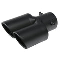 Universal Dual Exhaust Tip Stainless Steel Slant Cut Tip for Car Exhaust Pipe Extension Modification Decoration Muffler Tailpipe