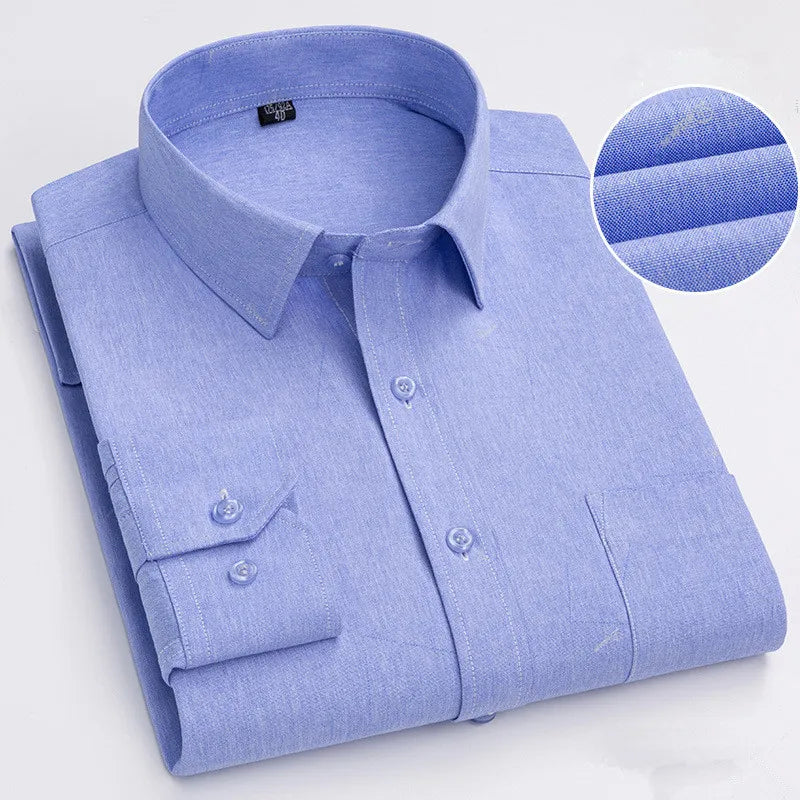 BAMBOOPLE Chemises à manches longues décontractées pour hommes, imprimé tendance, coupe standard, boutonnées, douces, pour homme, bureau, affaires, nouveau choix AE