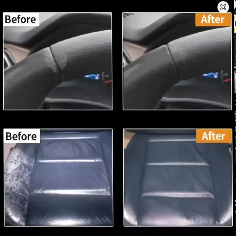 Black Plastics Renovator and Leather Restorer Auto Interior Repair Plastics Restore Car Interior Cleaner Scratch Repair