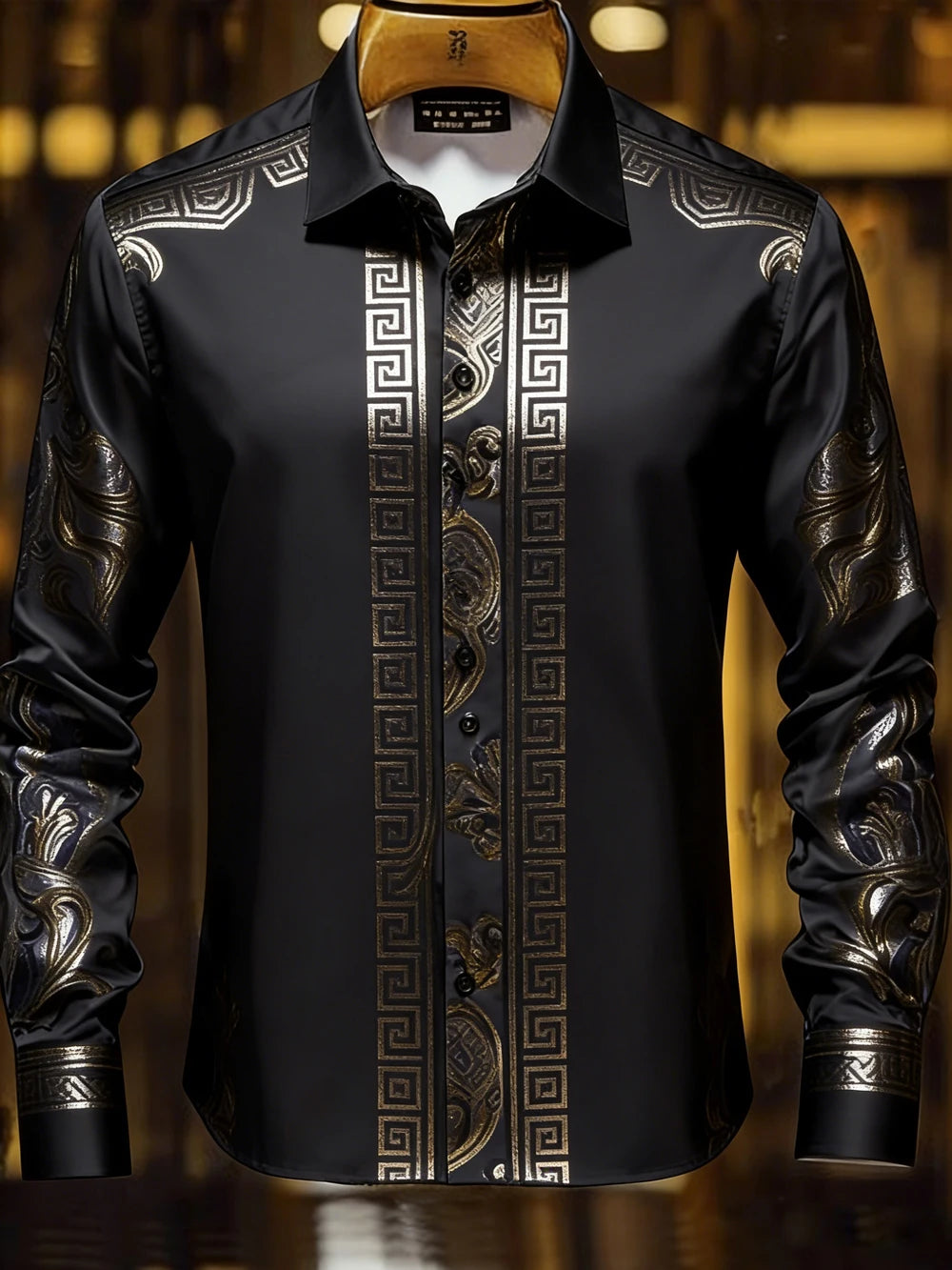Nouvelle chemise pour homme 2026, style urbain, imprimé haute définition 3D, design de col élégant, haut polyvalent et tendance pour homme
