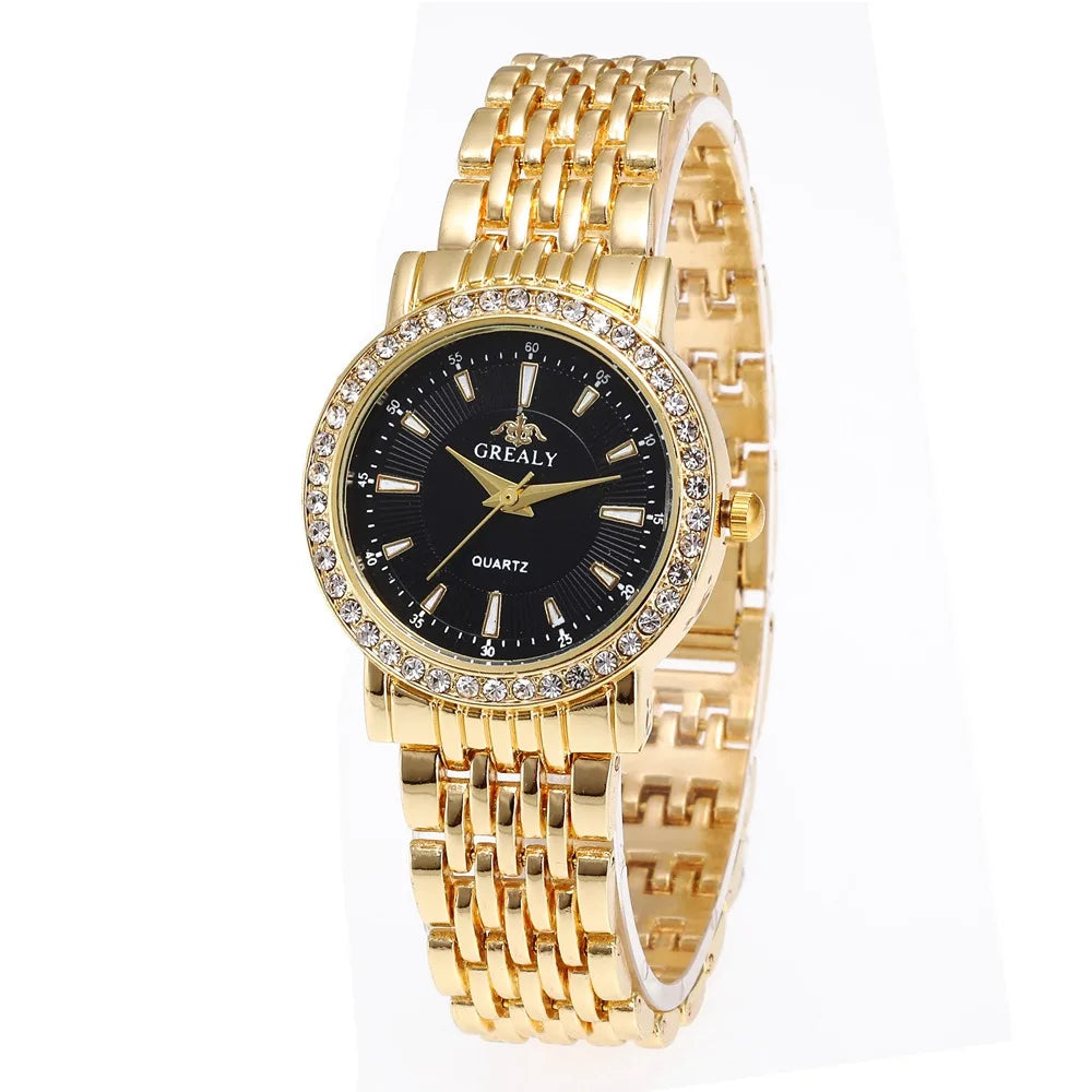 Nouvelles montres décontractées pour femmes, montre de mode de luxe pour amoureux, montre à quartz en acier inoxydable avec strass, cadeau pour hommes et femmes, montre-bracelet d'affaires