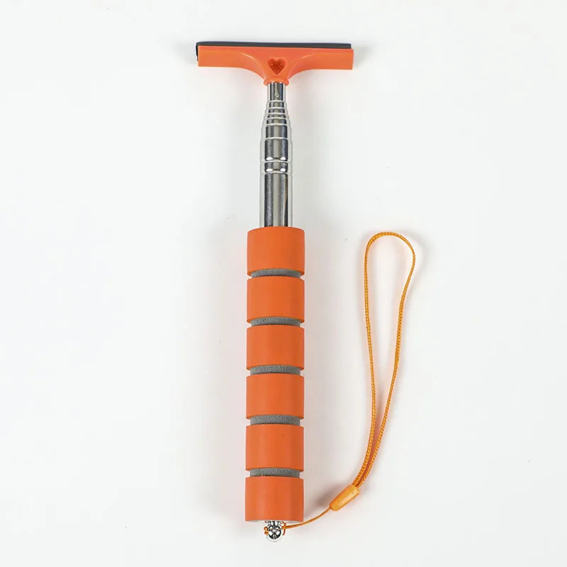 Outil de nettoyage d'essuie-glace de rétroviseur de voiture, raclette anti-buée pour vitres de voiture, brosse de nettoyage de vitres télescopique avec poignée, accessoires de voiture