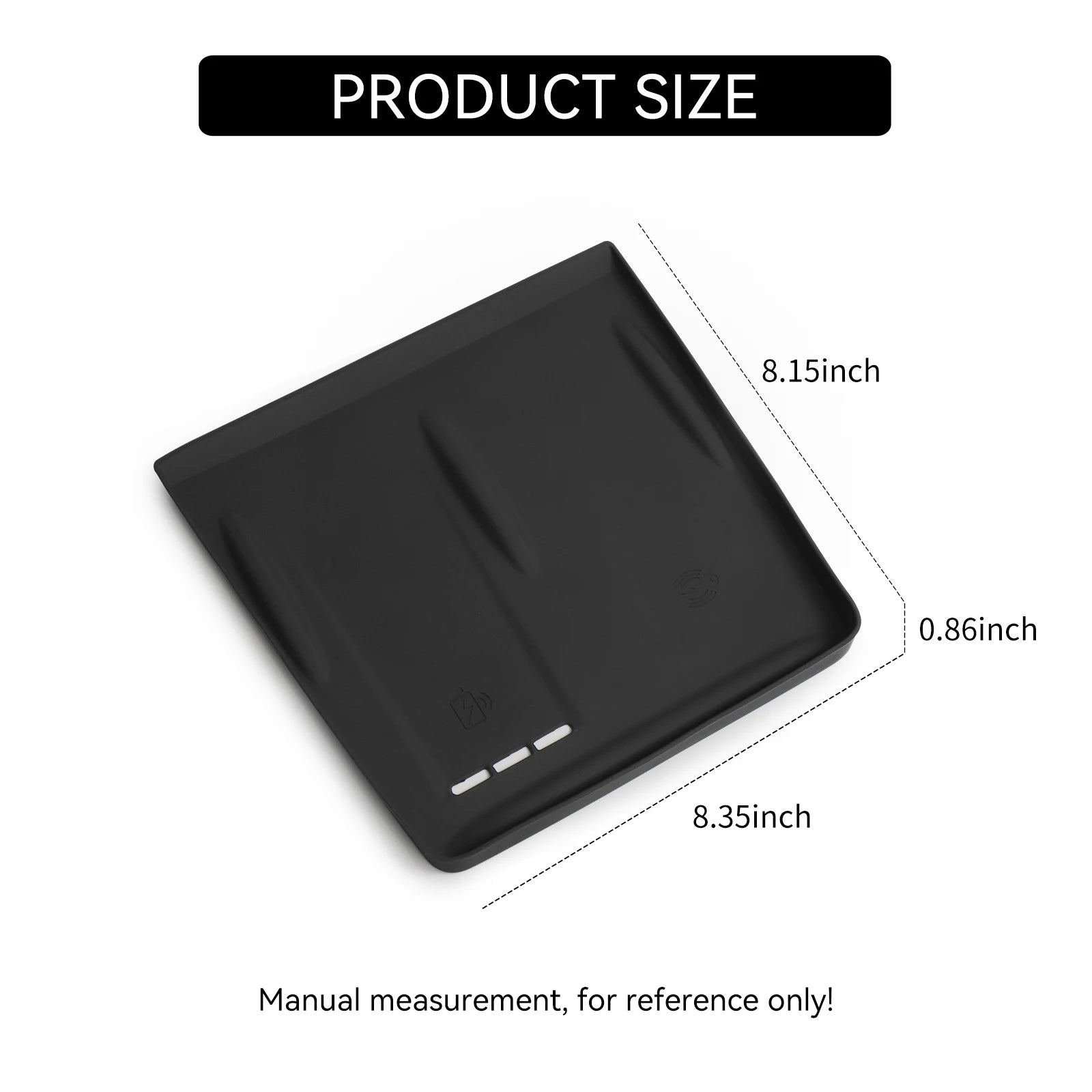 pour Chery OMODA 5 C5 Essence 2022-2025 Tapis antidérapant de voiture en silicone, tapis de chargement sans fil, accessoires de tapis anti-saleté