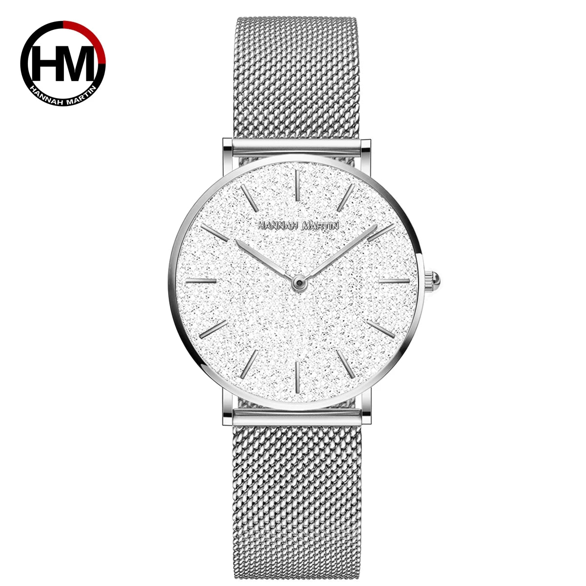 Montre Dropshipping HANNAH MARTIN Femme Qualité Supérieure Acier Inoxydable Mouvement Japonais Quartz Étanche 36mm Or Rose Complet