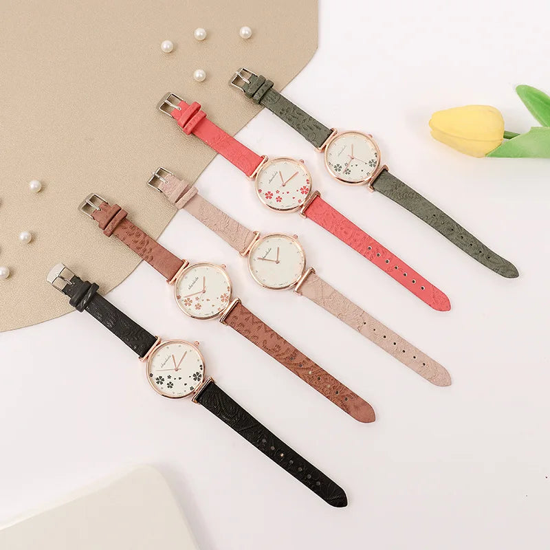 Ladies Watch, Classic Vintage Belt, Niche Student Quartz Watch
