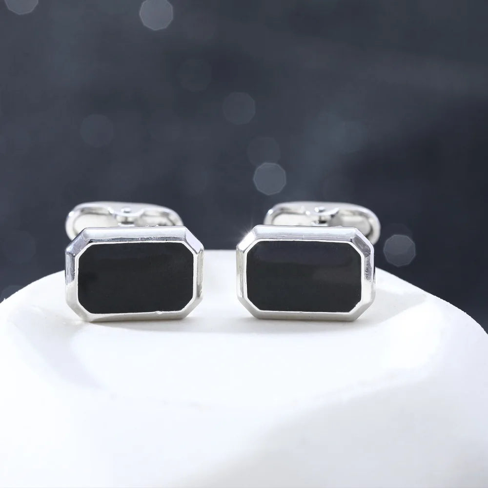 1 paire de boutons de manchette carrés français pour hommes, mode, affaires, banquet, costume, chemise, boutons de manchette, liens de manchette de luxe pour mariage, cadeaux, tendance 2024