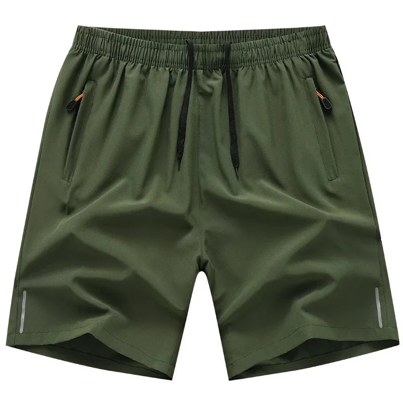 Sports Shorts Man Summer Ice Silk Beach Pants Casual Loose Thin Basketball Running Gym Clothing Shorts Sweat Wicking Hygroscopic