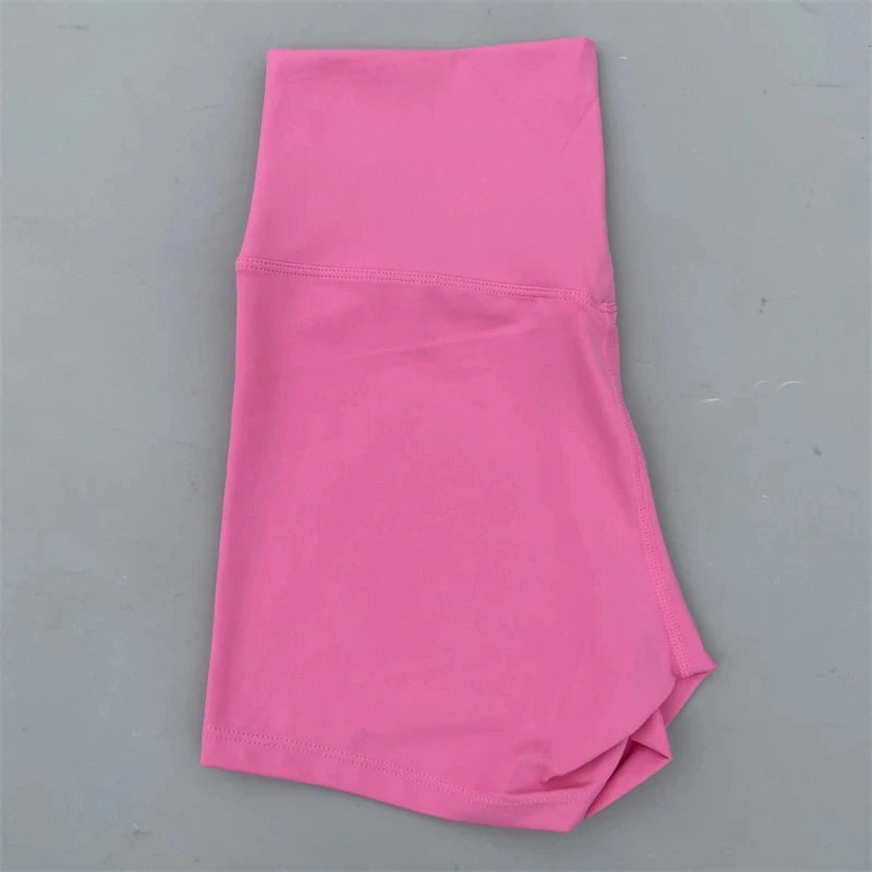 Short de sport pour femmes, shorts de yoga, shorts de sport taille haute, leggings courts d'entraînement, pantacourts de fitness, cyclisme de course, vêtements de sport doux et ajustés