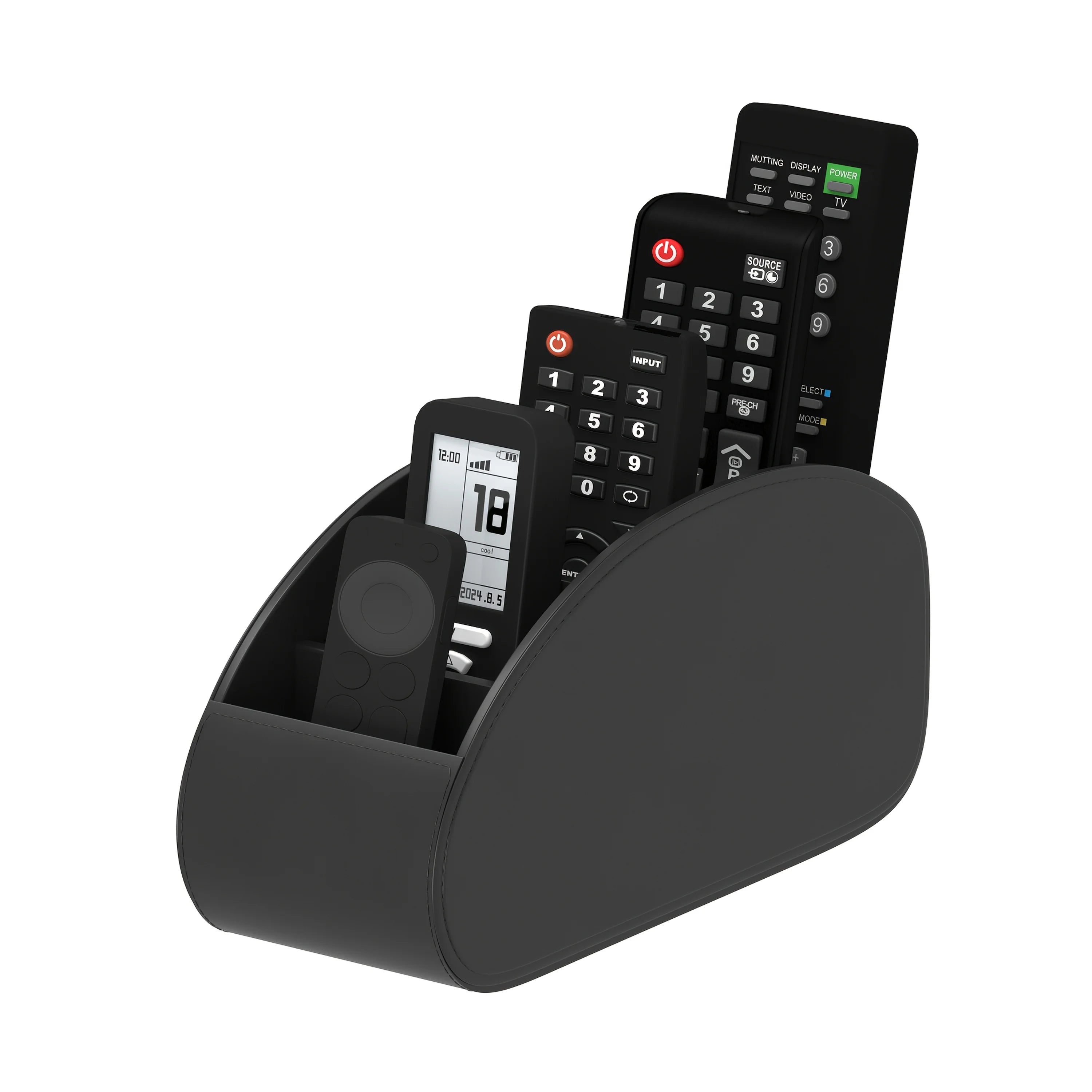 1 support de télécommande – Organiseur de rangement pour téléviseur, lecteurs multimédias, stylos, organiseur de bureau et de table de chevet peu encombrant