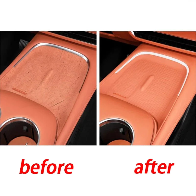 For Deepal S07 S7 2023 2024 2025 Car Center Control Wireless Charging Silicone Panel Silicone Anti-slip Mat Interior Accessories