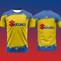 Suzuki Best-selling Trendy 3D Print Men T-shirt Summer Daily Outdoor Sports Fitness Quick-drying Breathable Casual Short Sleeve