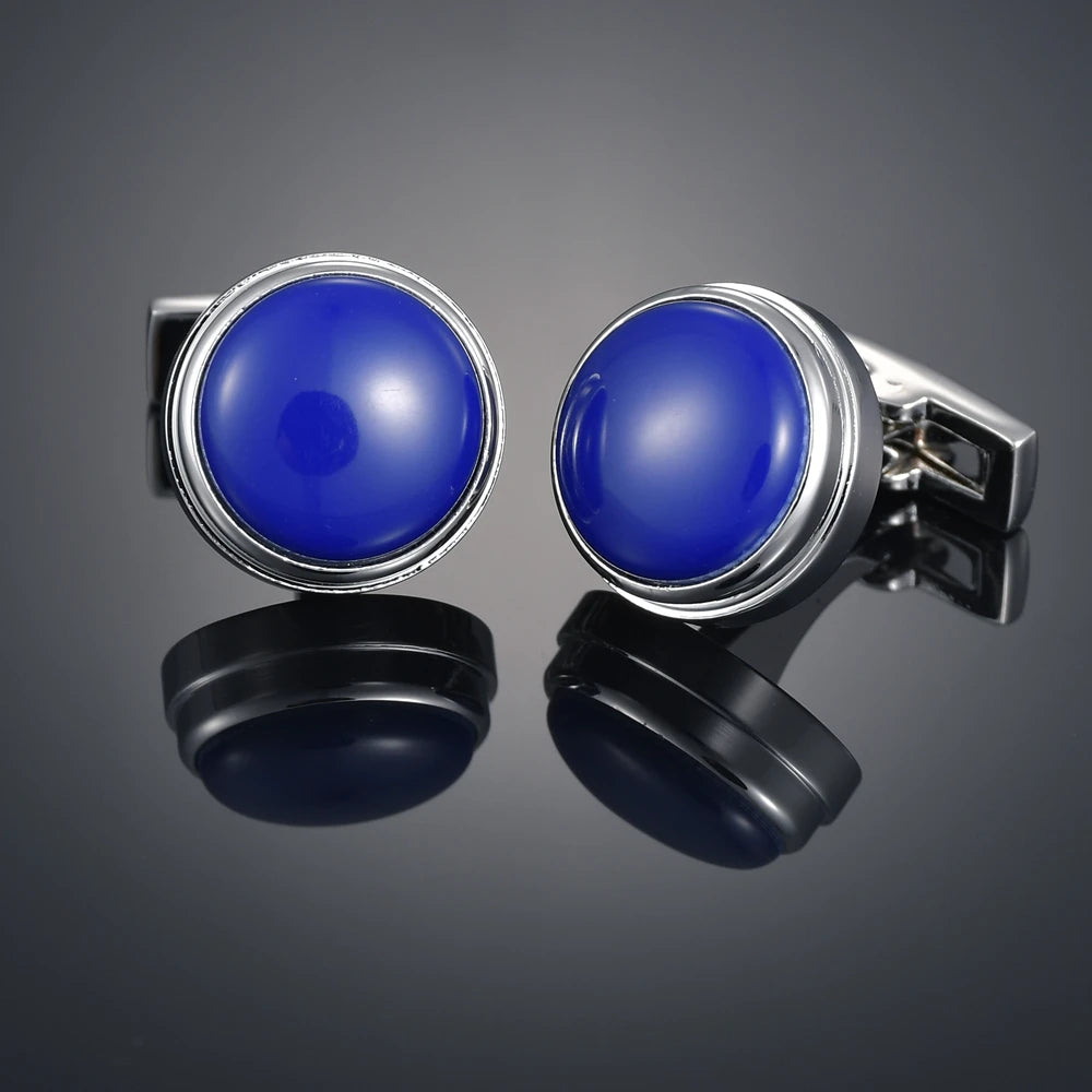 Nouveaux Boutons de Manchette de Luxe pour Hommes Marque de Bijoux Haut de Gamme Gemmes/Carrés/Couronne/Grille Chemises pour Hommes Boutons de Manchette