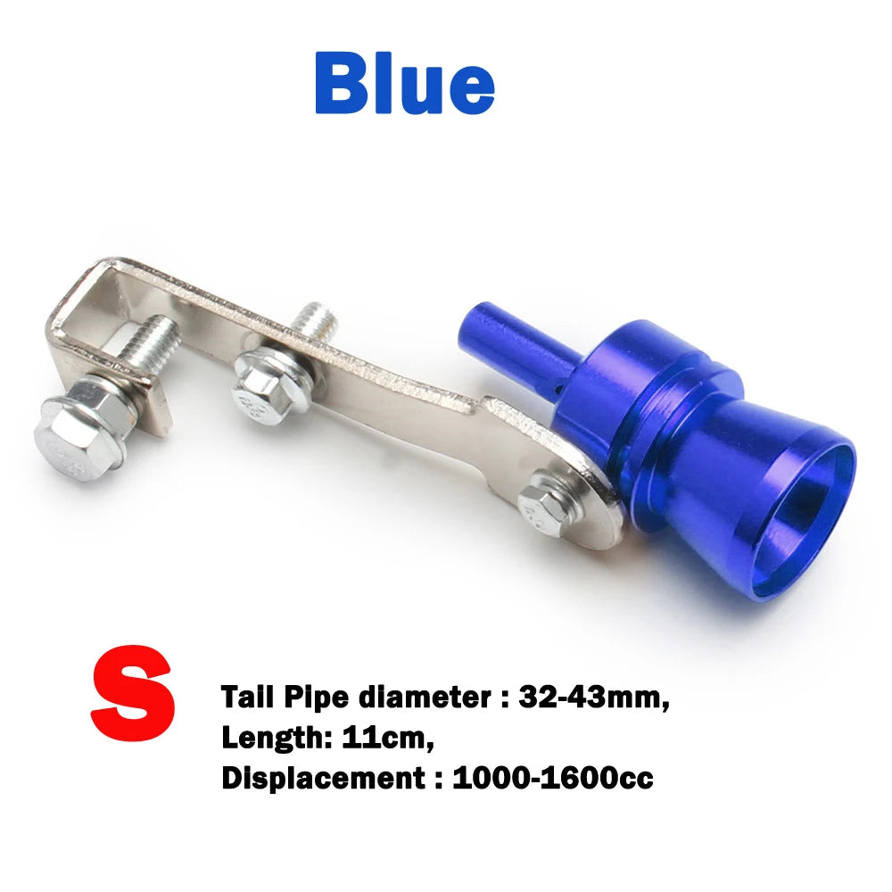 1 Sifflet Turbo, Sifflet d'Échappement Universel Turbo, Le Booster de Son Convient à la Plupart des Voitures, Berlines et Camions