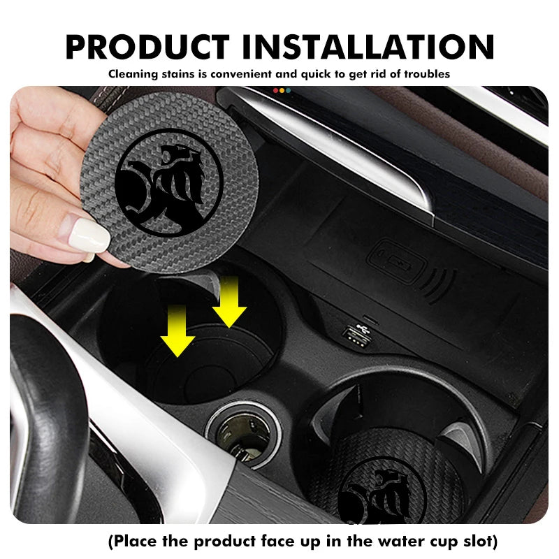Car Cup Holder Coaster Non-Slip Silent Pad Auto Accessories For Holden Astra Commodore Cruze Trailblazer Colorado VT VX HSV