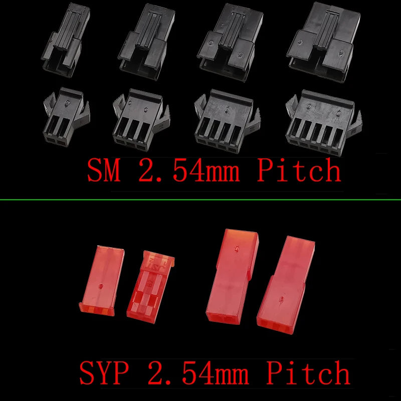 1 boîte JST SH 1,0 / 1,25 mm / PH 2,0 / SM/SYP/XH 2,54 mm / VH 3,96 mm Kit de connecteurs JST Mâle/Femelle avec boîtier et broches