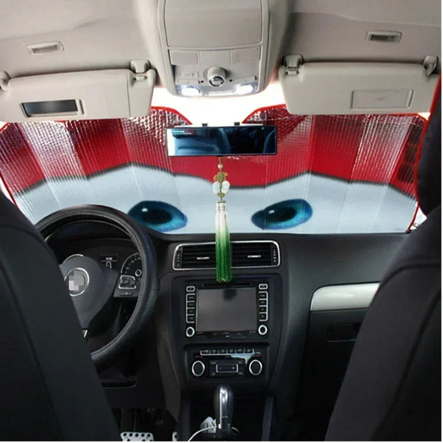 Protection solaire de voiture 4 couleurs yeux pare-brise chauffant pare-soleil de voiture couverture de pare-brise pare-soleil automatique housses de voiture