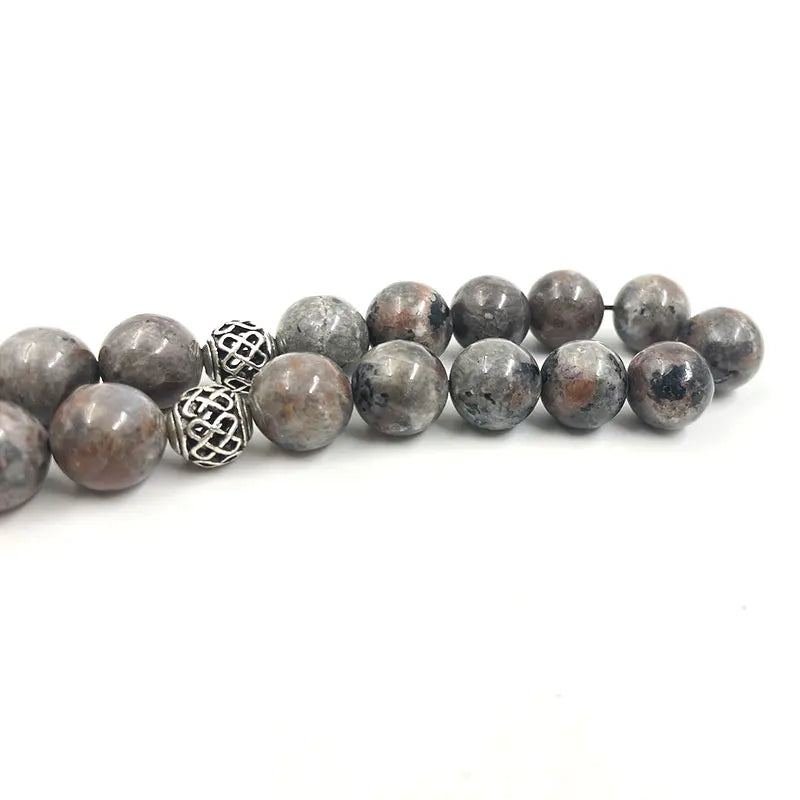 Tasbih Natural flame stone islamic gemstone bracelet turkish prayer beads Ramadan Arabic Accessories Eid gift misbaha