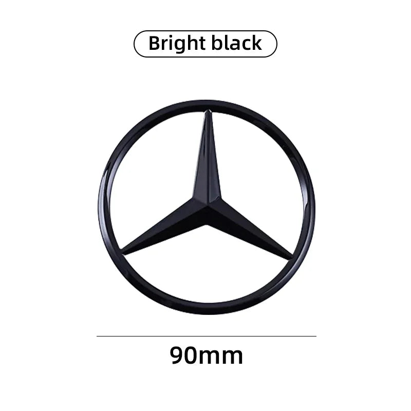 9cm ABS Voiture Arrière Autocollant Coffre Emblème Mercedes Benz S320 W164 W203 W204 W168 C180 E320 A200 CLA CLK CLS ML