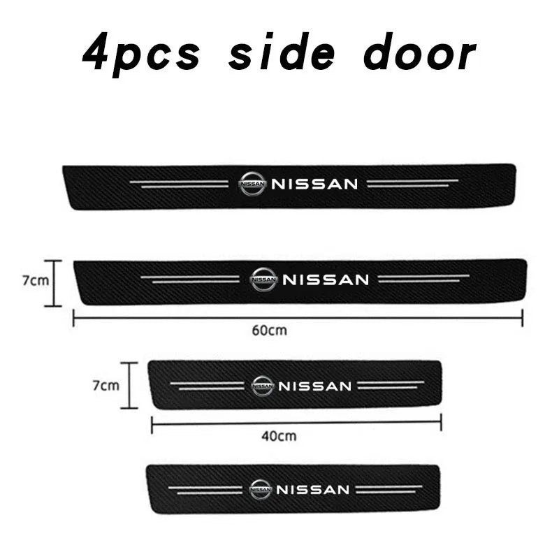 Autocollant de voiture en fibre de carbone Bande de protection de portière de voiture pour Nissan J10 X-Trail Qashqai Juke Leaf Micra NOTE Patrol Pulsar NISMO