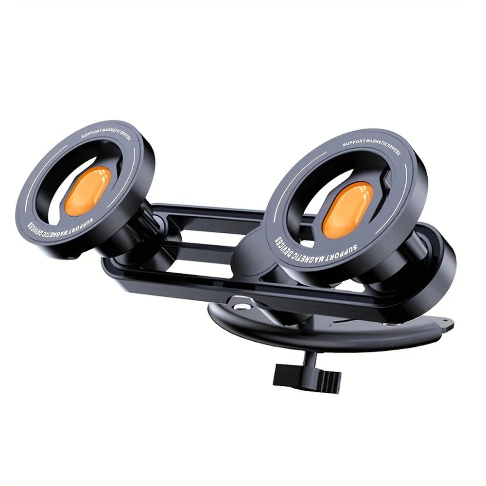 Support de Téléphone de Voiture Double Magnétique Puissant pour Fente CD Support de Fixation Intérieur Auto Pour Apple Pour Samsung Navigation de Conduite Appels Sécurisés